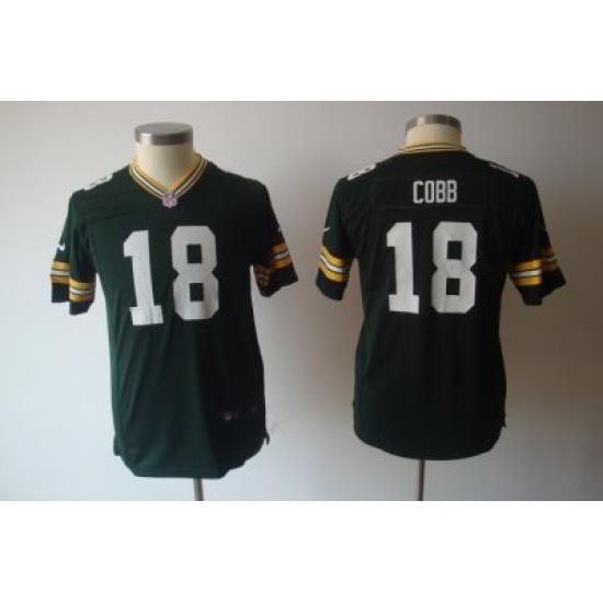 Youth Nike Green Bay Packers #18 Randall Cobb Green Nike NFL Jerseys