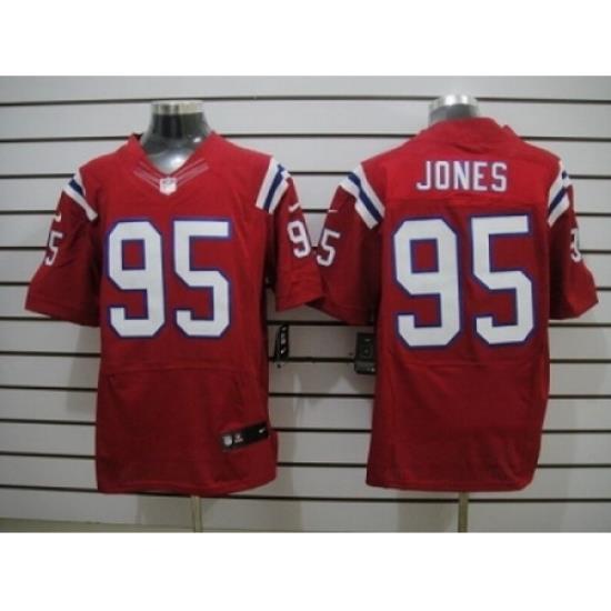 Nike New England Patriots 95 Chandler Jones Red Elite NFL Jersey