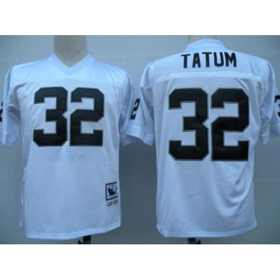 Oakland Raiders 32 Jack Tatum white Jerseys Throwback