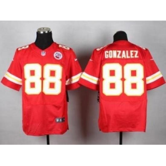 Nike Kansas City Chiefs 88 Tony Gonzalez Red Elite NFL Jersey