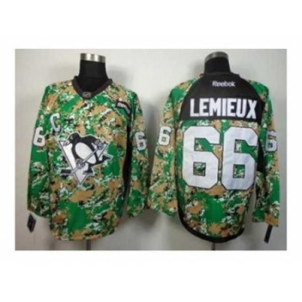 NHL Jerseys Pittsburgh Penguins #66 Lemieux camo[patch C]