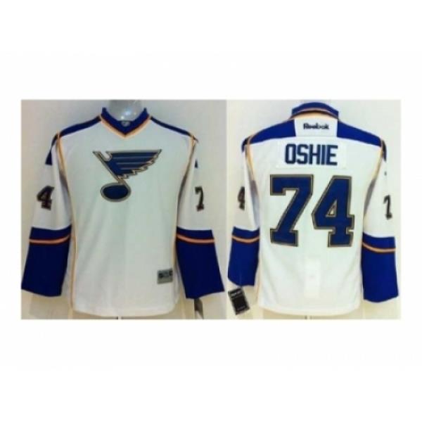Youth NHL Jerseys St. Louis Blues #74 Oshie white