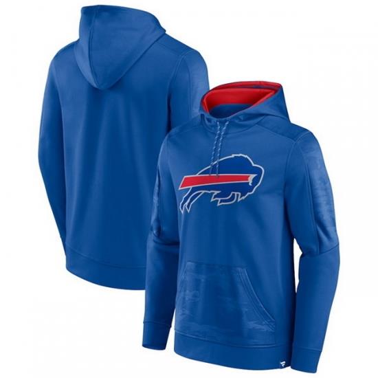 Men Buffalo Bills Royal On The Ball Pullover Hoodie