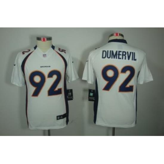 Nike Youth Denver Broncos #92 Dumervil White Color[Youth Limited Jerseys]