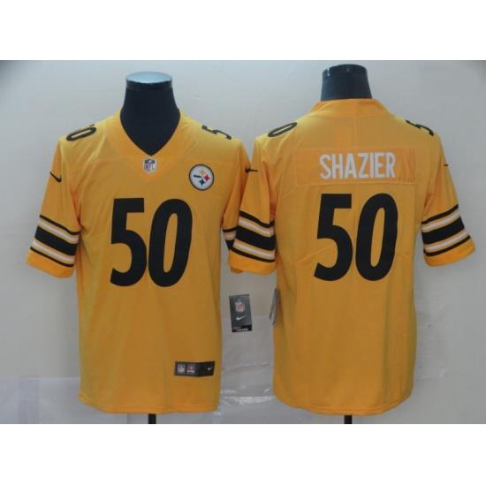 Nike Steelers 50 Ryan Shazier Gold Inverted Legend Limited Jersey