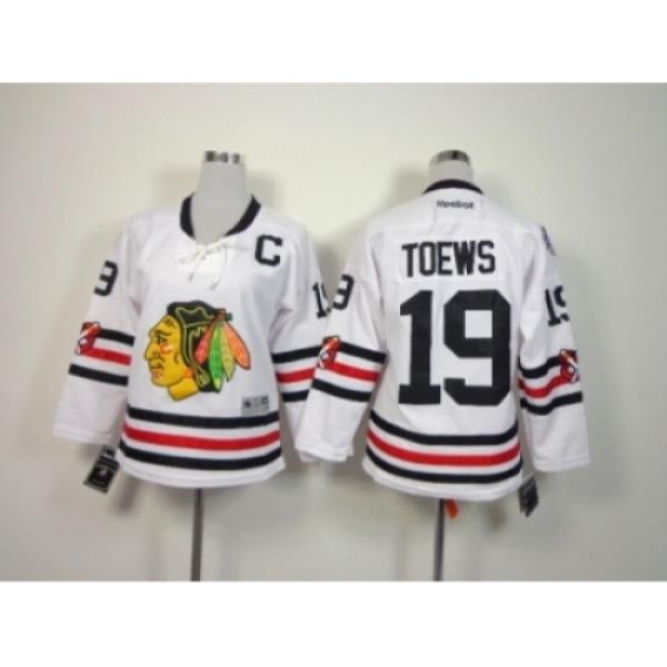 NHL Youth chicago blackhawks #19 Jonathan Toews white jerseys(2015 new classic)