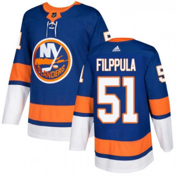 Youth Adidas New York Islanders 51 Valtteri Filppula Authentic Royal Blue Home NHL Jersey