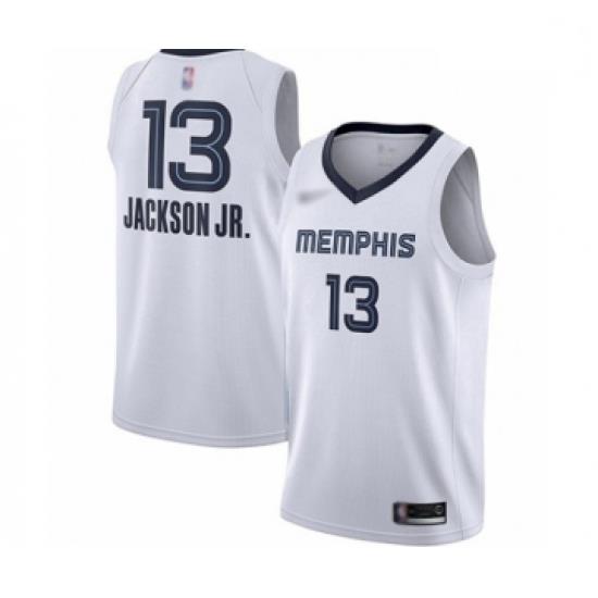 Grizzlies 13 Jaren Jackson Jr  White Basketball Swingman Association Edition Jersey