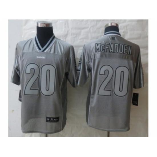 Nike Oakland Raiders 20 Darren McFadden Grey Elite Vapor NFL Jersey
