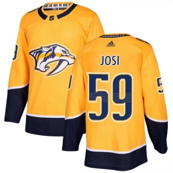 Youth Adidas Nashville Predators 59 Roman Josi Authentic Gold Home NHL Jersey