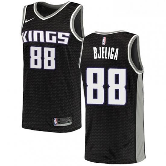 Womens Nike Sacramento Kings 88 Nemanja Bjelica Swingman Black NBA Jersey Statement Edition