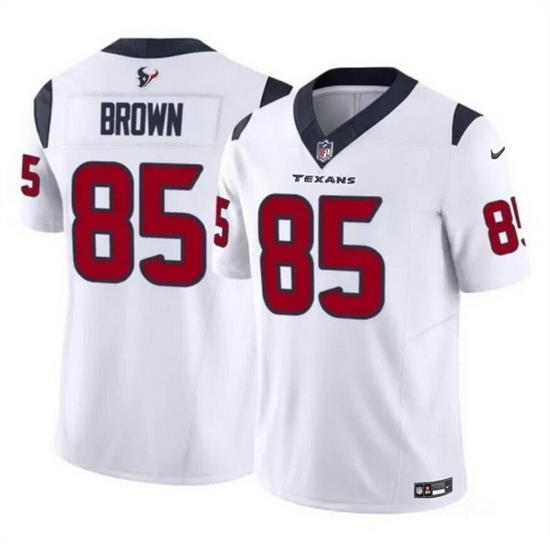 Men Houston Texans 85 Noah Brown White 2023 F U S E Vapor Untouchable Stitched Football Jersey