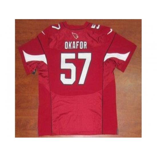 Nike Arizona Cardinals 57 Alex Okafor Red Elite NFL Jersey