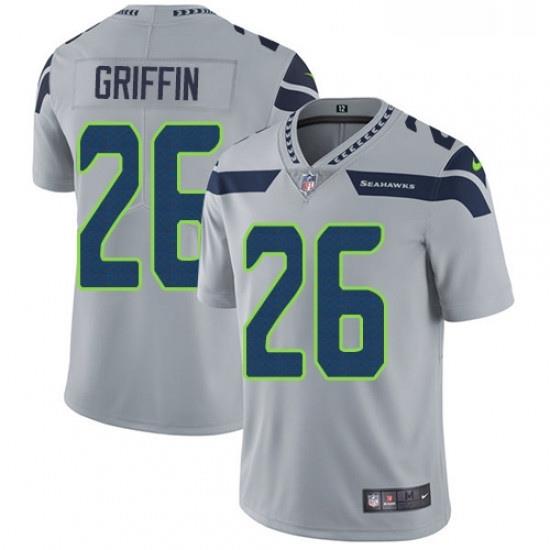 Youth Nike Seattle SeahaWks 26 Shaquill Griffin Elite Grey Alternate NFL Jersey
