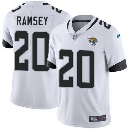 Nike Jaguars #20 Jalen Ramsey White Mens Stitched NFL Vapor Untouchable Limited Jersey