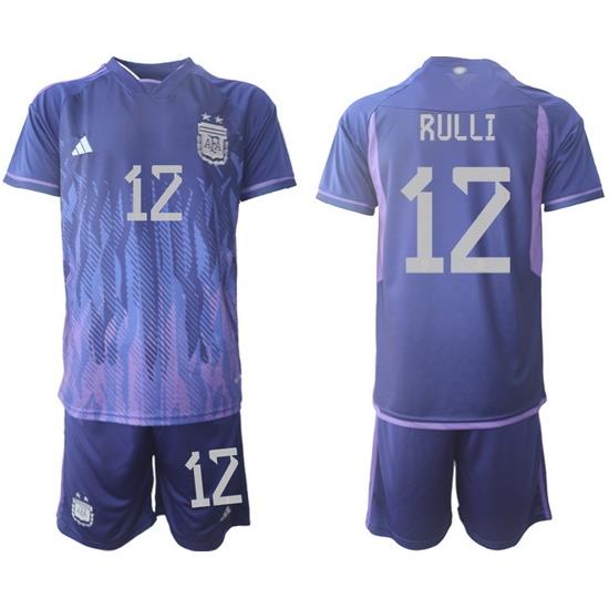 Men FIFA 2022 Argentina Soccer Jersey 011