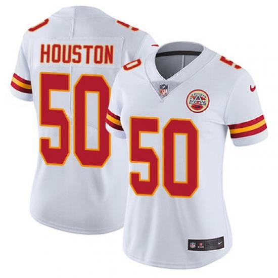 Nike Chiefs #50 Justin Houston White Womens Stitched NFL Vapor Untouchable Limited Jersey