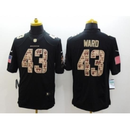 Nike Denver Broncos 43 T.J. Ward black Limited Salute to Service NFL Jersey