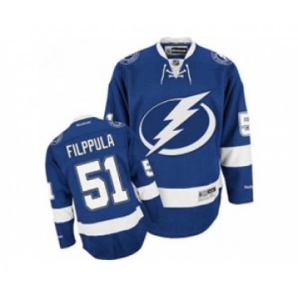 nhl jerseys tampa bay lightning #51 filppula blue
