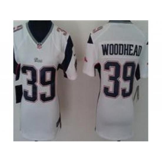 Nike Women NeW England Patriots #39 Danny Woodhead White Jerseys