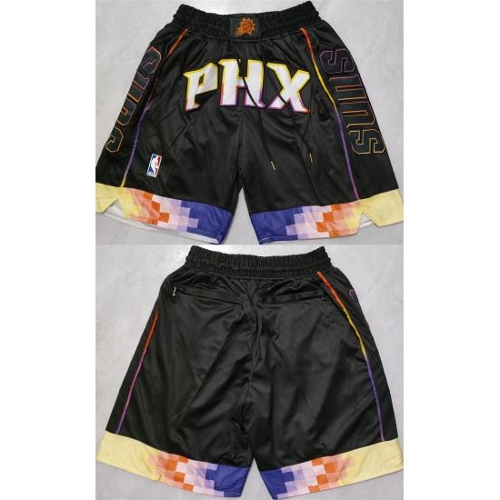 Men Phoenix Suns Black Shorts
