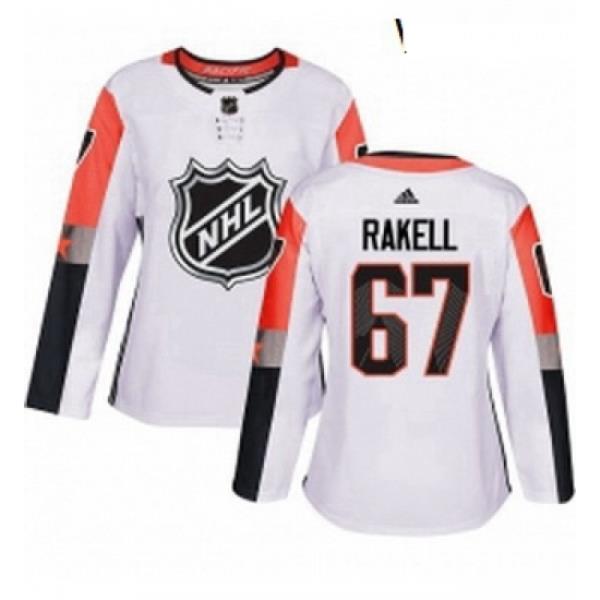Womens Adidas Anaheim Ducks 67 Rickard Rakell Authentic White 2018 All Star Pacific Division NHL Jersey