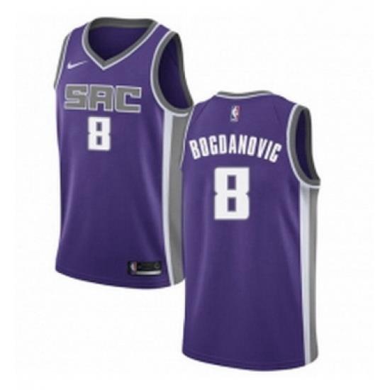 Youth Nike Sacramento Kings 8 Bogdan Bogdanovic Swingman Purple NBA Jersey Icon Edition