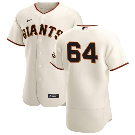 San Francisco Giants 64 Shaun Anderson Men Nike Cream Home 2020 Authentic Player MLB Jersey