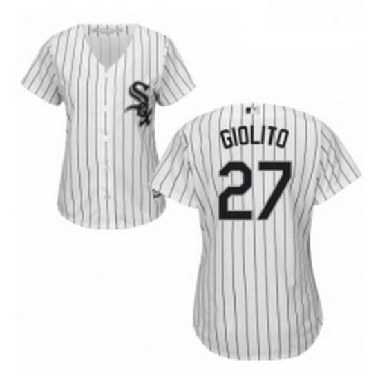 Womens Majestic Chicago White Sox 27 Lucas Giolito Replica White Home Cool Base MLB Jersey