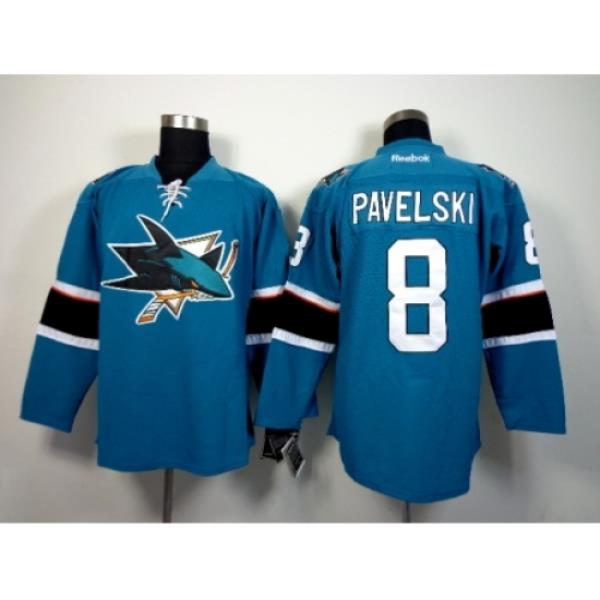 NHL San Jose Sharks #8 Pavelski 2015 Winter Classic Blue Jerseys