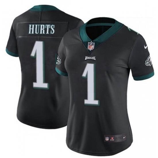 Women Philadelphia Eagles Jalen Hurts 1 Limited Black Vapor Untouchable NFL Jersey