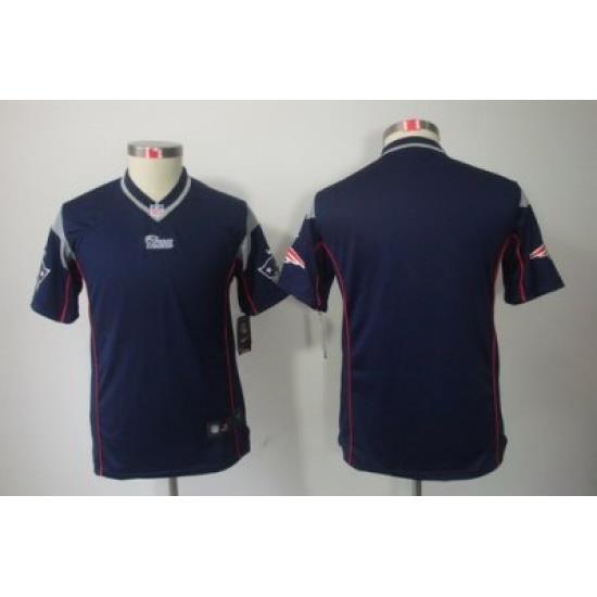 Youth Nike New England Patriots Blank Blue Color[Youth Limited Jerseys]