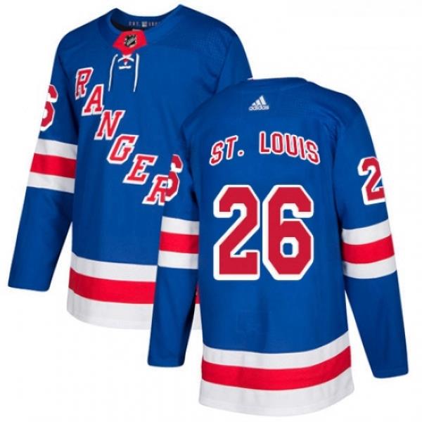 Youth Adidas New York Rangers 26 Martin St Louis Premier Royal Blue Home NHL Jersey