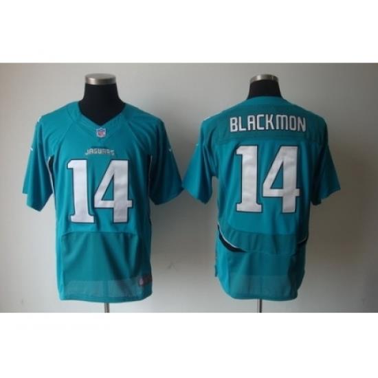 Nike Jacksonville Jaguars 14 Justin Blackmon Green Elite NFL Jersey