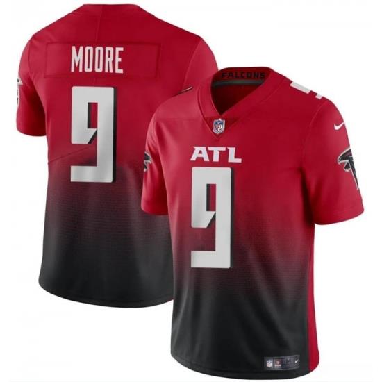 Youth Atlanta Falcons 9 Rondale Moore Red Black Vapor Untouchable Limited Stitched Football Jersey