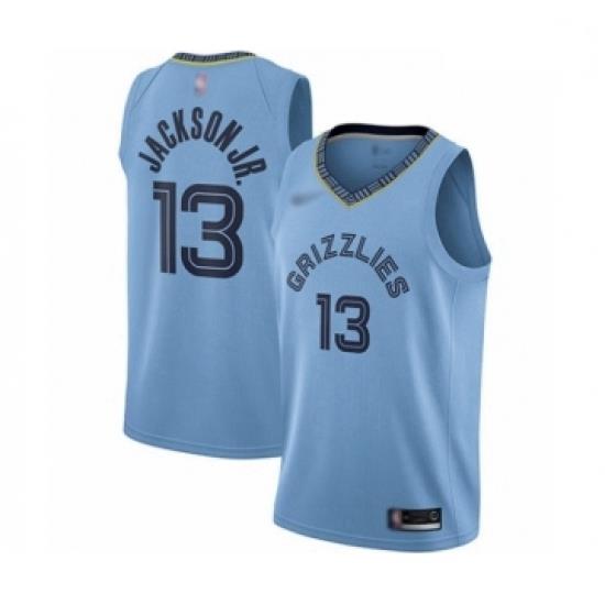 Grizzlies 13 Jaren Jackson Jr  Light Blue Basketball Swingman Statement Edition Jersey