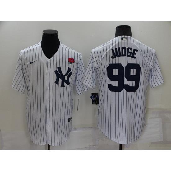 Men NeW York Yankees 99 Aaron Judge White Cool Base Stitched Baseball Jersey