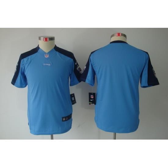 Nike Youth NFL Tennessee Titans Blank LT Blue Limited Jerseys