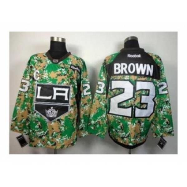 NHL Jerseys Los Angeles Kings #23 Brown camo[patch C]