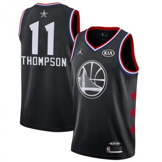 Warriors 11 Klay Thompson Black Youth Basketball Jordan Swingman 2019 AllStar Game Jersey