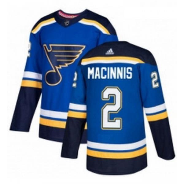 Youth Adidas St Louis Blues 2 Al Macinnis Premier Royal Blue Home NHL Jersey