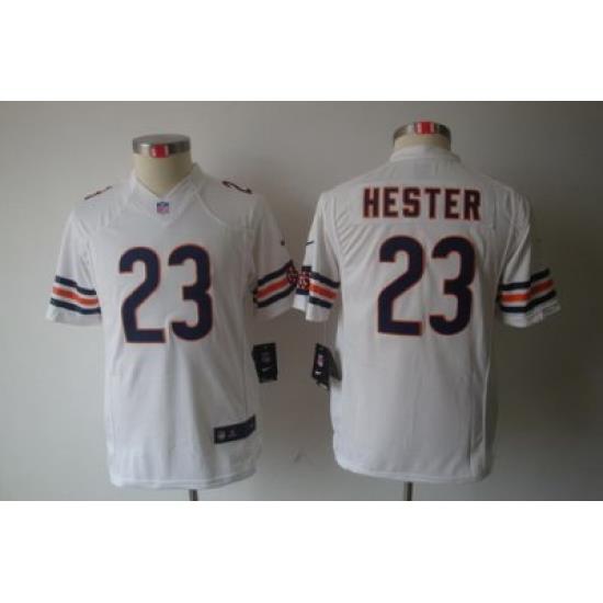 Youth Nike Chicago Bears #23 Devin Hester White Color Limited Jerseys
