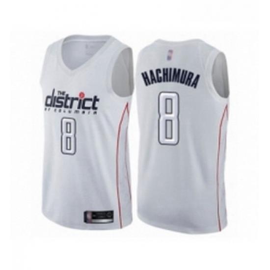 Womens Washington Wizards 8 Rui Hachimura Swingman White Basketball Jersey City Edition
