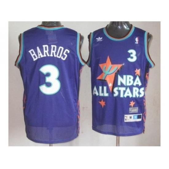 nba 95 all star #3 barros purple