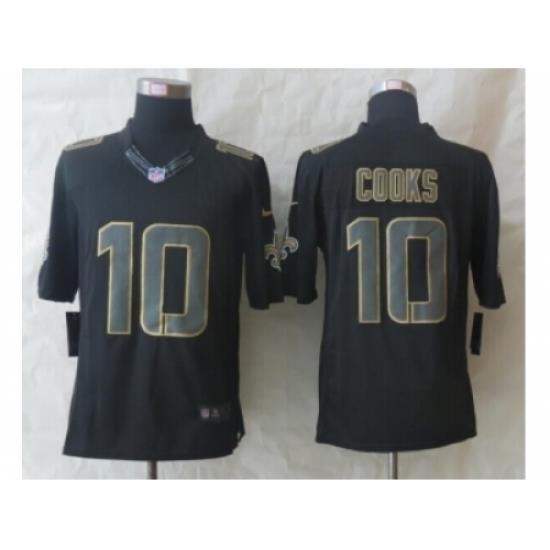 Nike NeW Orleans Saints 10 Brandin Cooks Black Limited Impact Jersey