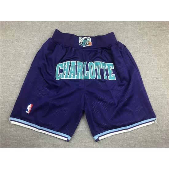 Charlotte Hornets Basketball Shorts 002