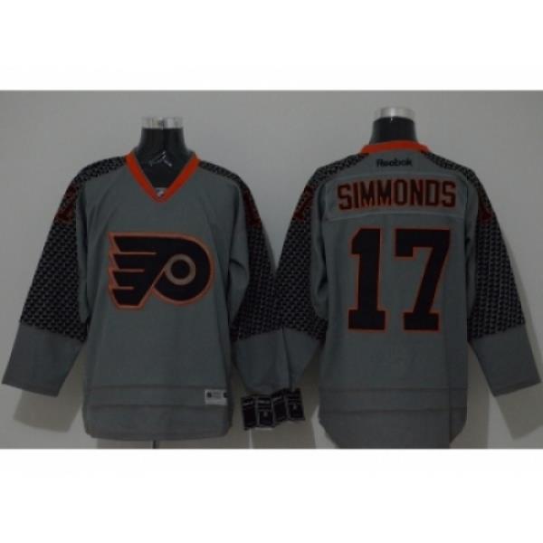 NHL Philadelphia Flyers #17 Wayne Simmonds Charcoal Cross Check Fashion jerseys