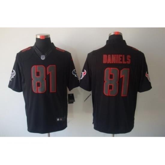 Nike Houston Texans 81 OWen Daniels Black Impact Limited NFL Jersey