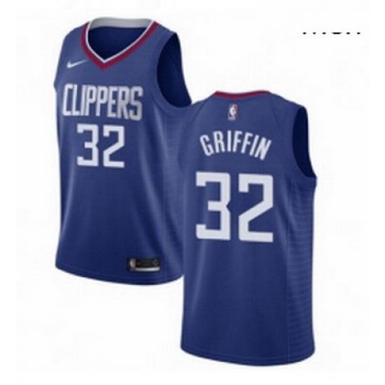 Mens Nike Los Angeles Clippers 32 Blake Griffin Swingman Blue Road NBA Jersey Icon Edition