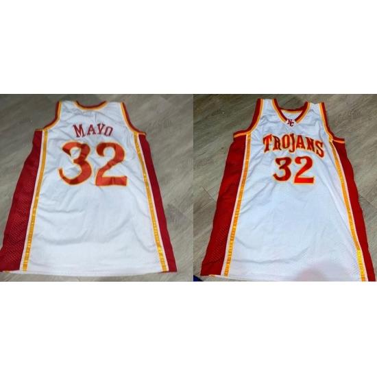 Men #32 O.J. Mayo USC Trojans College Basketball Jerseys